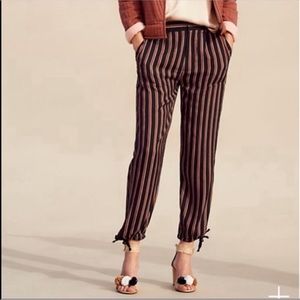 medium euc Anthropologie Striped Joggers